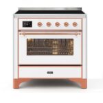 Ilve mi096ne3/wh Majestic 90 cm cuisinière à induction blanche