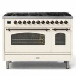 Ilve p12n-aw cucina gas da appoggio 120 cm bianco antico