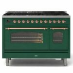 Ilve p12n-eg cucina gas da appoggio 120 cm verde smeraldo