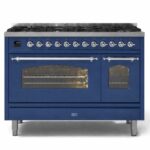 Ilve p12n-mb cucina gas da appoggio 120 cm blu