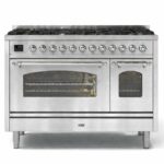 Ilve p12n-ss cucina gas da appoggio 120 cm acciaio inox