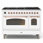 Ilve p12n-wh cucina gas da appoggio 120 cm bianco