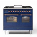 Ilve pd10fne3-mb cucina gas da appoggio 100 cm blu