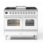 Ilve pd10fne3-wh cucina gas da appoggio 100 cm bianco