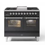 Ilve pd10n cucina gas da appoggio 100 cm grafite
