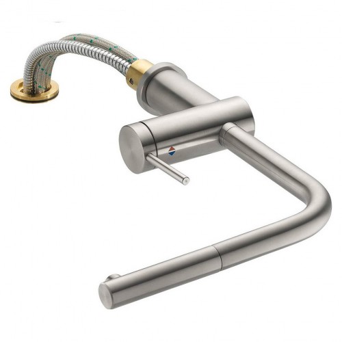 kwc-10231053700fl-mitigeur-de-niveau-sous-fenetre-douche-inox Kwc 10.231.053.700fl Mitigeur de niveau sous fenêtre + pomme de douche inox - Image 1
