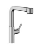 Kwc Ava 2.0 10.461.002.177fl mitigeur avec pomme de douche extractible en acier inoxydable