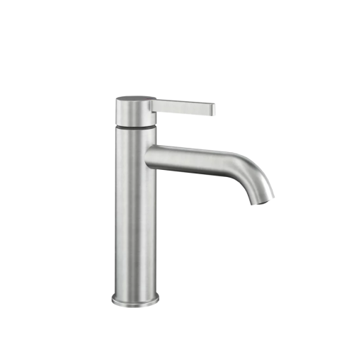 kwc-bevo-12421642177fl-robinet-mitigeur-evier-salle-de-bain-acier-brosse Kwc Bevo 12.421.642.177fl mitigeur de lavabo de salle de bain acier brossé - Image 1