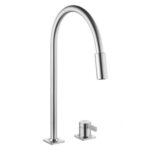 Kwc Era 10.392.323.700fl Mitigeur de cuisine à levier avec pomme de douche en acier inoxydable