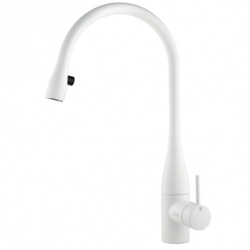 kwc-eve-10121103150fl-mitigeur-led-douche-blanc Kwc Eve 10.121.103.150fl mitigeur led + douchette blanche - Image 1