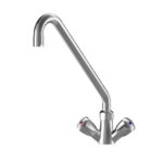 Kwc Gastro k.24.41.A2.000C07 Robinet de cuisine chromé avec deux boutons