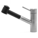 Kwc Inox 10.271.033.736fl mitigeur + douchette noire