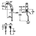 Kwc Iqua k.12.jb.52m000n23 mitigeur automatique de lavabo de salle de bain - Image 2