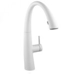 Kwc Zoe 10.201.102.150fl mitigeur de cuisine blanc + douchette