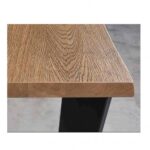 Madison Table rectangulaire bois massif + pieds en métal - Image 4