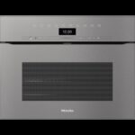 Four multifonction encastrable compact Miele h 7440 bpx 45 cm ArtLine gris verre