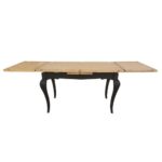 Milano Cobra table extensible table en bois de sapin + base blanche - Image 3
