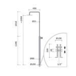 Colonne de douche sur pied Mina 40801T Synth - Image 2