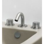 Robinet de bidet Mina 4890 Synth à 3 trous avec boutons - Image 2