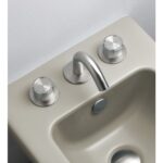 Robinet de bidet Mina 4890 Synth à 3 trous avec boutons - Image 3
