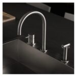 Robinet mitigeur de cuisine Mina Three 90695 à 3 trous avec douchette latérale - Image 3