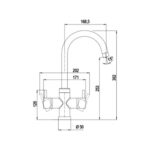 Mitigeur de cuisine 4 voies Schock Aquapura avec eau filtrée, chromé - Image 3