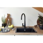 Mitigeur de cuisine Schock Gota avec pommeau de douche noir - Image 2