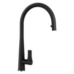 Mitigeur de cuisine Schock Gota avec pommeau de douche noir