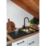 Mitigeur de cuisine Schock Gota avec pommeau de douche noir - Image 3
