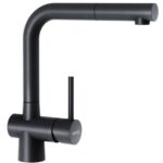 Mitigeur de cuisine Schock Laios avec pommeau de douche noir