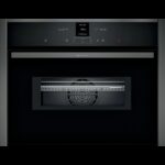 Neff c17mr02g0 four à micro-ondes combiné encastrable h 45 cm graphite