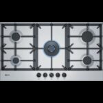 Neff t29ds69n0 Table de cuisson à gaz N70 90 cm en acier inoxydable