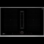 Neff t58tl6en2 plaque à induction avec hotte intégrée 80 cm noir