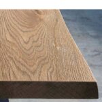Olso table bois massif artisanal rectangulaire + pieds en métal - Image 2
