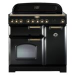 Piano de cuisson Induction FALCON classic deluxe 90 cdl90eibl/b-eu noir laiton