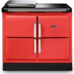 piano induction aga rayburn ranger rre100-3itom rouge tomate chrome