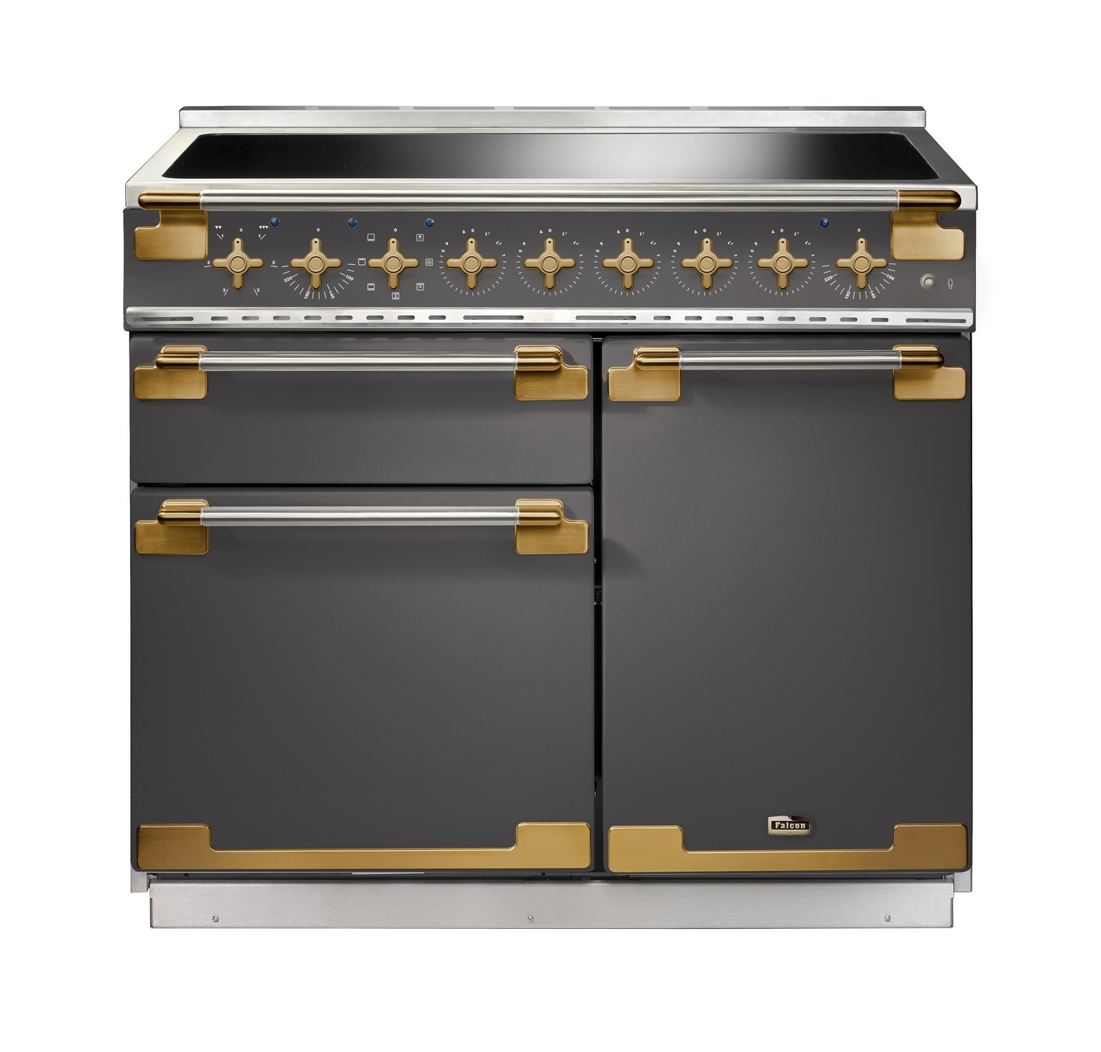 piano-induction-falcon-elise-luxe-els100eisl-ab-eu-ardoise-laiton piano induction falcon elise luxe els100eisl/ab-eu ardoise laiton - Image 1