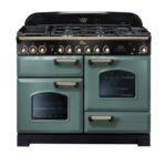 PIANO DE CUISSON CLASSIC DELUXE FALCON CDL110DFMG/B-EU VERT MINERAL MAT ET LAITON