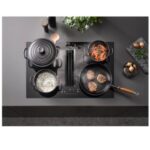 Plaque de cuisson à induction Miele kmda7676 fl-u avec hotte intégrée 80 cm noir - Image 2