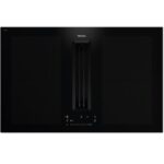 Plaque de cuisson à induction Miele kmda7676 fl-u avec hotte intégrée 80 cm noir