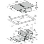 Plaque de cuisson à induction Miele kmda7676 fl-u avec hotte intégrée 80 cm noir - Image 3