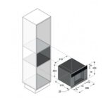 Proacqua Omde Glass 45 inox ac-stdf Distributeur eau microfiltrée lisse encastrable cm noir - Image 2