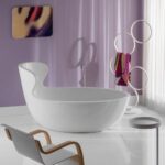 Baignoire îlot Rapsel Arne 166 cm - Image 3