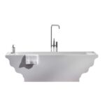 Baignoire îlot Rapsel Grandtour 180 cm³ velours blanc