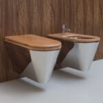 Toilettes et bidet suspendus Rapsel John & Mary en acier inoxydable - Image 2