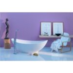 Baignoire îlot Rapsel Lavasca mini 180 cm velours blanc - Image 3