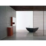 Baignoire îlot Rapsel Lavasca mini 180 cm velours noir - Image 2