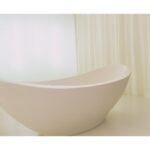 Baignoire Rapsel Lavasca 200 cm en résine titane blanc mat - Image 5