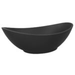 Baignoire Rapsel Lavasca 200 cm en résine titane noir mat