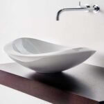 Vasque à poser Rapsel Nido 62,5 cm en céramique blanche - Image 2